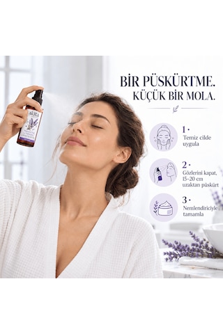 Akita Doğal Gliserinli Cam Şişe Lavanta Suyu 100 ML