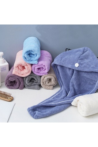 Reedark Hızlı Kuruyan Mikrofiber Saç Havlusu - Saç Kurutma Ve Bakımı İçin Pratik Şapka Diğer