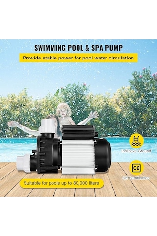 Hspa-370 0.5 Hp Monofaze 220v Yüzme , Spa Ve Süs Havuz Pompası