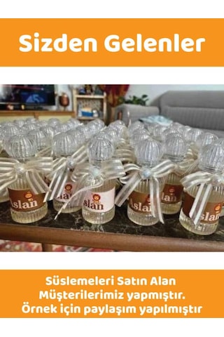 25 Adet 50 Ml Paris24 Dezenfektan Kolonya Parfüm Hediyelik Nikah Düğün İçin Boş Plastik Şişe