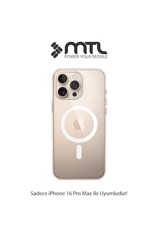 İphone 16 Pro Max Uyumlu Animasyonlu Şeffaf Magsafe Şarj Destekli Sararmayan Sert Kılıf