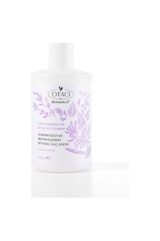 Otacı Botanics Canlandırıcı Ve Besleyici Bakım 10 Bitki Özü Ve Biotin İçeren Bitkisel Saç Kremi 375 ML