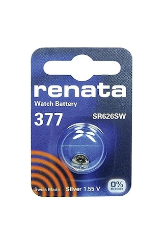 Renata Renata Saat Pili 377 Veya Sr626sw Veya Ag4 1,5v 10x377 Veya Sr 626 Sw