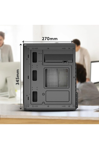 Gamx Offıce Atx 350w Psu 2x Usb Ports Ses Kulaklık Girişli Ofis Bilgisayar Kasası