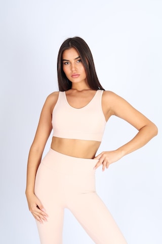 Soft&Basic İçi Pedli Pembe Spor Bralet Pembe