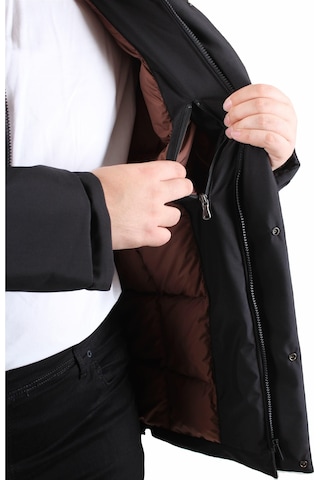 Starbattal Erkek Büyük Beden Kapüşonlu Mont Lujo 2504 Sıyah Siyah