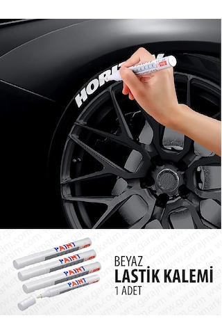 Oto Lastik Yazı Kalemi - Beyaz Araç Lastik Yazma Kalemi
