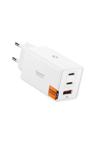 Spigen 67w Usb-c + Usb-a 3 Port Hızlı Şarj Aleti Samsung Pps 2.0 Isı Düşüren Gan Pro Akım Korumalı Pd 3.0 / Scp / Fcp Protokol Güç Adaptörü iPhone & Android & İpad & Apple Uyumlu MacBook Type-c White