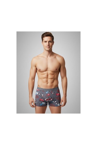 Harry Jons Erkek 6'lı Desenli Renkli Pamuklu Premium Paket Boxer Karışık3 Karışık3