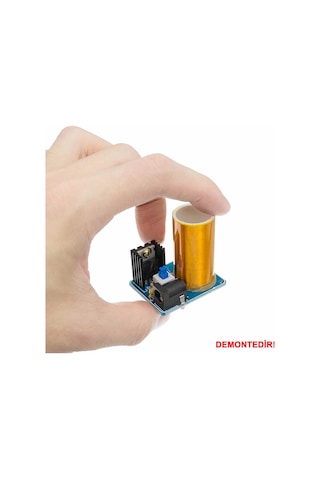 Demonte Mini Tesla Bobin Kit Modül Kablosuz Enerji İletimi Bd243 Dc 9 / 12v Temassız Elektrik Transf