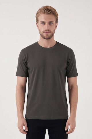 Buratti Pamuklu Relaxed Fit Bisiklet Yaka Basic T Shirt Erkek T Shirt 5905884 Kahve