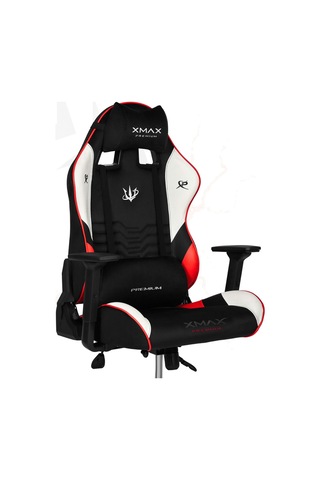 Rio Terletmez Kısmi Derili Kadife Kumaş Kırmızı Siyah Gaming Oyuncu Koltuğu -1 Kırmızı