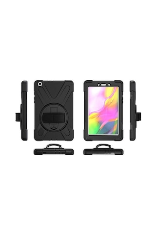 Samsung Uyumlu Galaxy Tab A 8.0 (2019) T290 Zore Defender Tablet Silikon - Siyah