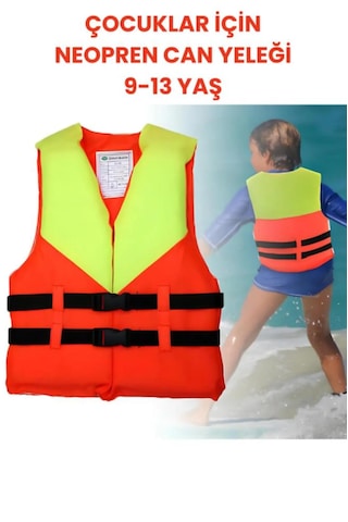 S Beden 4-8 Yaş Turuncu Çocuk Can Yeleği Neopren Sünger Yüzme Yeleği Çocuklar İçin Yüzdürme Yeleği