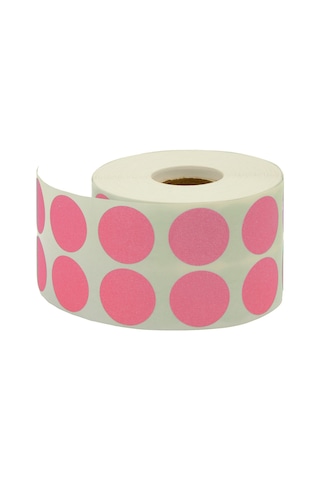 Tanex Işaretleme Nokta Etiketi 20Mm 2500Adt Pembe Nokta Eti .