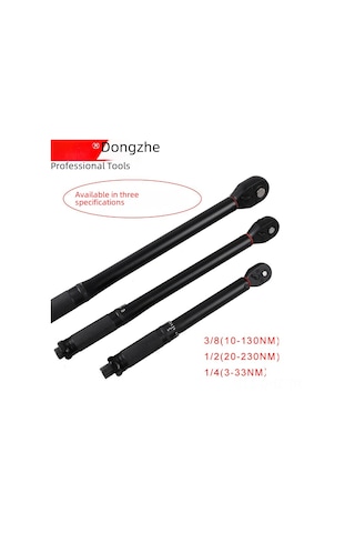 Aubyhe 45 Dişli Yuvarlak Boru Torque Anahtarı - 3-33nm Hassas Ayarabilir Elektroforezli Tork Anahtarı 1/4