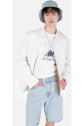 Colins Denım Erkek Ceket Cl1069564 Q1.v1 Dn09147 Beyaz