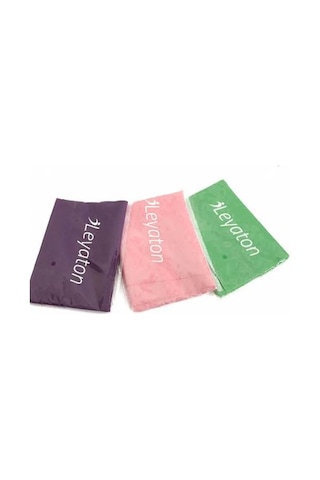Leyaton 3lü Pilates Lastiği Pilates Bandı Pilates Bandı 120x15cm