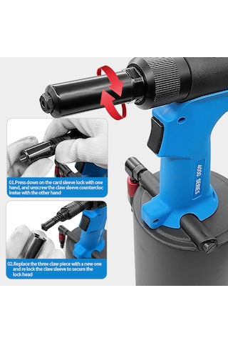 Rocol Rl-4000MV Havalı Kör Perçin Makinesi