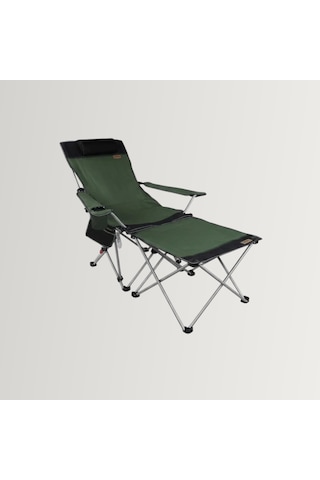Madfox Prowler Katlanabilir 3 Kademeli Yatabilen Kamp Sandalyesi - Şezlong Green/black Karışık