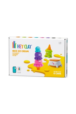 Hey Clay Yaratıcı Kil Seti - Flip Cone, Yeti Sandwich, Scoopanauts