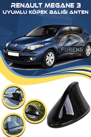 Renault Megane 3 Uyumlu Oto Balık Sırtı Anten Elektrikli Köpekbalığı Balina Tavan Anten