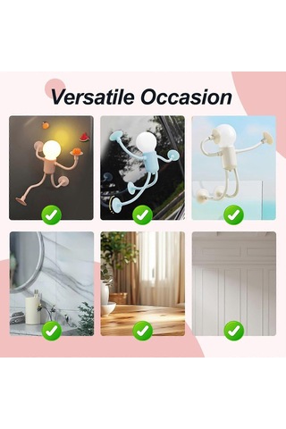 Kalıplanabilir Komik Sporcu Gece Lambası, Kendin Yap Şekilli Gece Lambası, Mükemmel  Beyaz