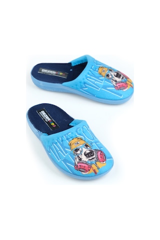 Gezer 13757 Erkek Çocuk Ev-halı Terliği Mavi