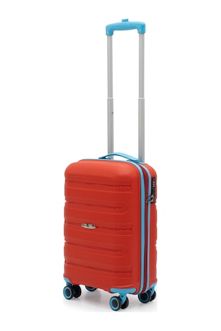 Cotpoly Artemis Pp Polipropilen&kırılmaz Kabin Boy Valiz 55 Cm Kırmızı