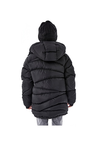 Benitto Kids Erkek Çocuk Kapüşonlu Kalın Kışlık Mont 51335 Siyah