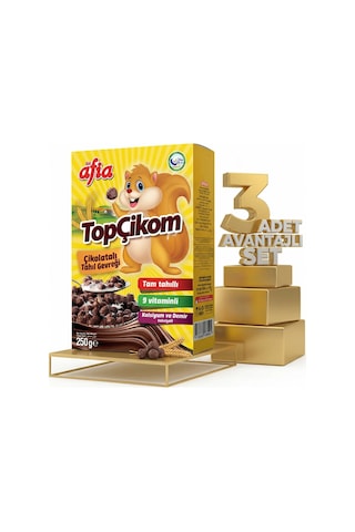 Afia Topçikom Çiko Tahıl Gevreği 3x250 Gr