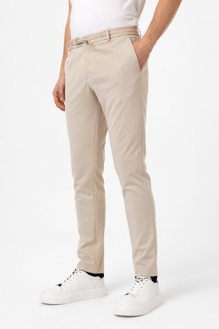 Back And Bond Bej Slim Fit Beli Bağcıklı Jogger Pantolon Çok Renkli