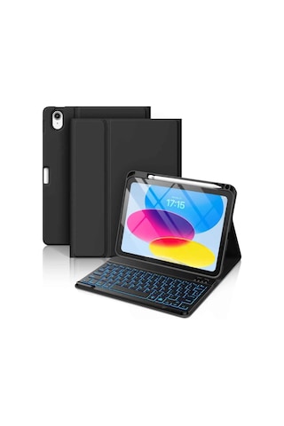 Apple Uyumlu iPad Air 11 4/5/6 Nesil M2/m3 2025 Klavyeli Tablet Kılıfı Klavye + Stand