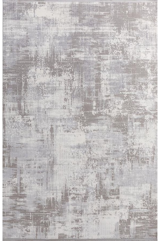 Gabardin Halı April 6208 Serisi Triko Akrilik Salon Oturma Yatak Odası Halısı Gri