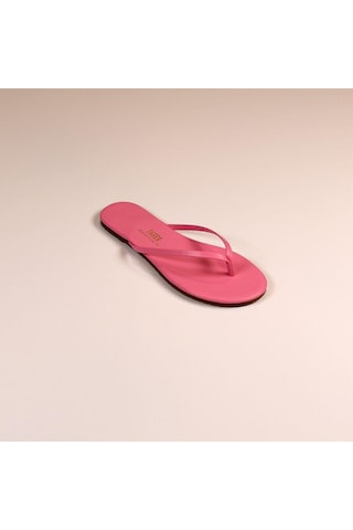 Tkees Kadın Klasik Şık Günlük Parmak Arası Terlik-4088 Pembe