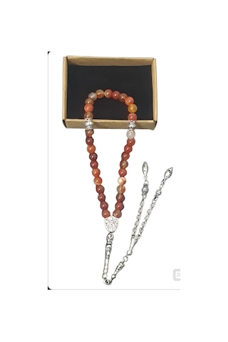 Upeka Hakiki Doğal Akik Taşı Küre Kesim Tesbih