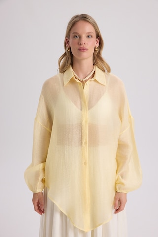 Mai Collection Mai Studios Co. Lyra Oversize Sarı Gömlek sarı