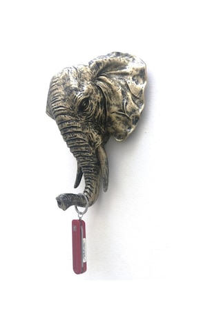 Dekoratif Fil Kafası Askılık Modern Duvar Dekoru Ev Dekorasyon Duvar Askılığı 001