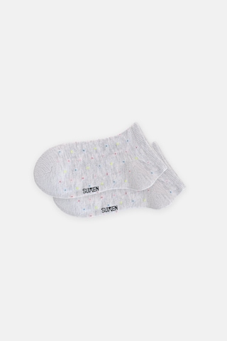 Suwen Dots Sneaker Çorap Sc1560050 Gri