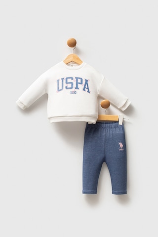 U.S. Polo Assn. Kız Bebek Beyaz Takım Usb2774-c-v1 Beyaz
