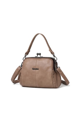Smart Bags Yıkama Deri Burslu Postacı Kadın Çantası 21-k Barcelona 1903-7 Vizon