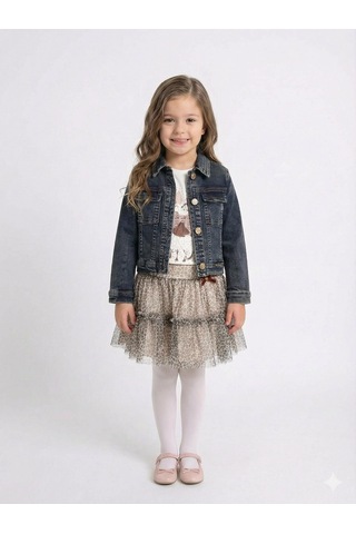 Xo Kids Kız Çocuk Etek Takmı 6-36 Ay 3190 Mavi