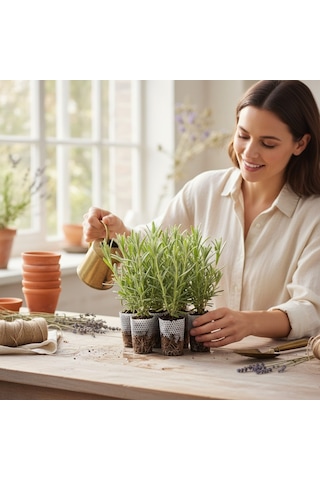 10 Lu Paket Premium Lavanta Fidesi: Paper Pot Teknolojisi İle Maksimum Kök Verimi