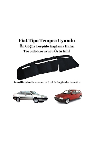 Fiat Tipo Tempra Uyumlu Ön Göğüs Torpido Kaplama Halısı Torpido Koruyucu Örtü Kılıf T-134