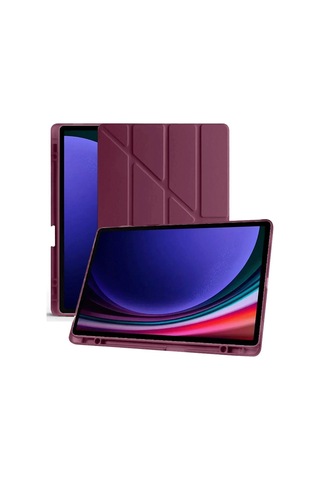 Cosmotex Newface Samsung Galaxy Uyumlu X610 Tab S9 Fe Plus 12.4 Kılıf Kalemlikli Mars Tablet Kılıfı - Mor