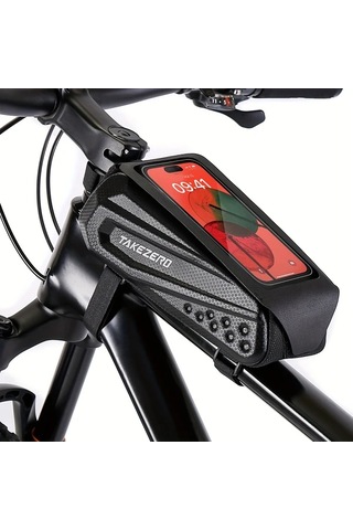 Willowhaven 1l Neutral Without Logo Dağ Bisikleti Paketi Eva Sert Kabuk Ön Çatal Çantası Büyük Kapasiteli Alet Depolama Altın