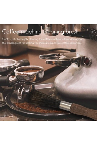 Kahve Değirmeni Fırçası, Ahşap Saplı Ve Pratik Tasarım Ahşap