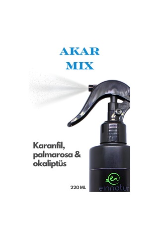 Einnatur Akarmix Aromaterapik Oda Spreyi Uçucu Yağ ve Hidrosol Karışımı 220 ML
