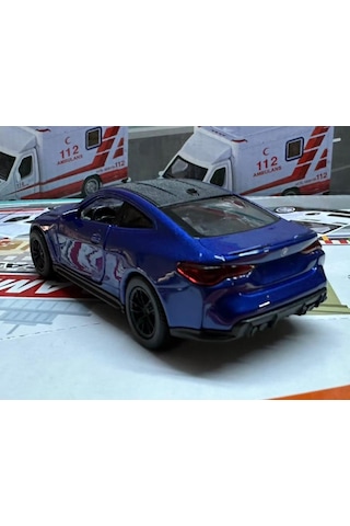Oyuncak Metal Model Araba 1/36 Çek Bırak Bmw M4 Lacivert