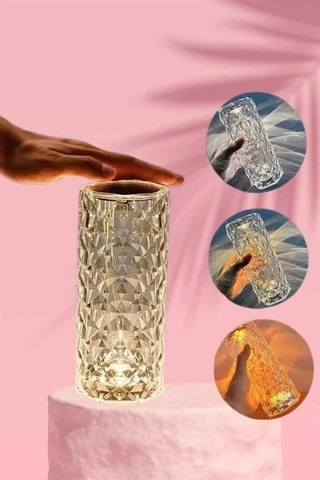 Home Sevgililer Gününe Özel Romantik Kristal Gece Lambası Sevgiliye Hediye Çok Renkli